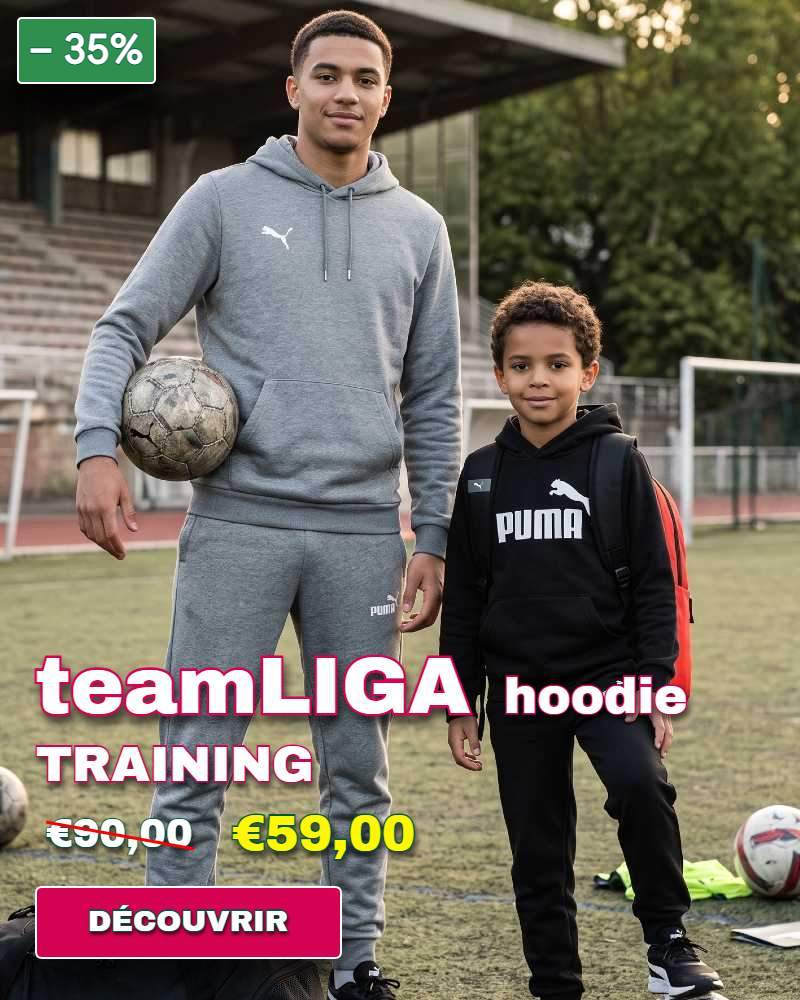 casual teamliga hoodie nos gammes teamwear